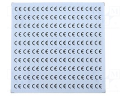 Self-adhesive sign; Pcs: 100