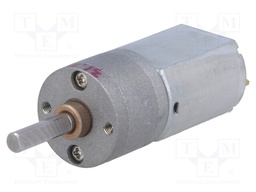 Motor: DC; with gearbox; 6VDC; 2.9A; Shaft: D spring; 470rpm