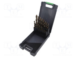 Drill set; for metal; Ø: 1÷10mm; high speed steel cobalt HSS-Co