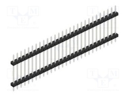 Connector: pin strips; pin header; male; PIN: 28; 2mm; THT; 1x28