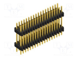 Connector: pin strips; pin header; male; PIN: 36; 1.27mm; THT; 2x18
