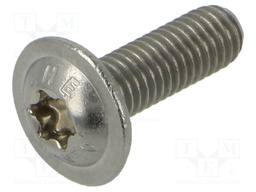 Screw; M5x16; Head: button; Torx®; stainless steel; DIN 34805-2