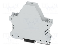 Enclosure base; with FE contact; grey; UL94V-0; ME 22,5; X: 84.8mm
