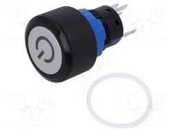 Switch: push-button; Pos: 2; SPDT; 0.5A/220VAC; 1A/24VDC; ON-ON