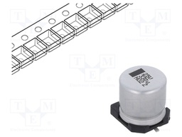 Capacitor: electrolytic; 330uF; 25VDC; 10x10x10mm; ±20%; -40÷105°C