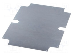 Mounting plate; steel; W: 360mm; L: 438mm; Thk: 2mm; Plating: zinc