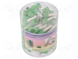 Kit: bootlace ferrules; insulated; 16mm2; 18mm; Colour: green