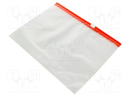 Slider bag; L: 180mm; Width: 250mm; Thick: 70um; transparent; 50pcs.