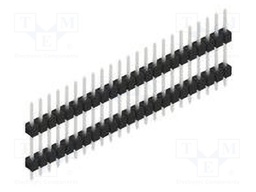 Connector: pin strips; pin header; male; PIN: 23; 2.54mm; THT; 1x23