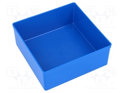 Container: for boxes; 108x108x45mm; blue; polystyrene