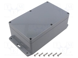 Enclosure: multipurpose; X: 120mm; Y: 200mm; Z: 75mm; ABS; dark grey