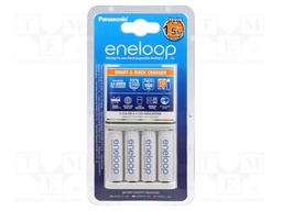 Charger: microprocessor-based; Ni-MH; Size: AA,AAA,R03,R6