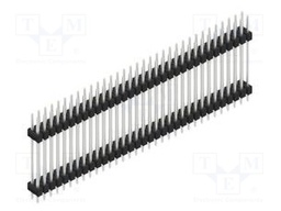 Connector: pin strips; pin header; male; PIN: 66; 2.54mm; THT; 2x33