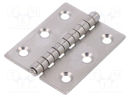 Hinge; Width: 60mm; A2 stainless steel; H: 50mm