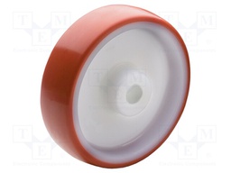Transport wheel; Ø: 100mm; W: 30mm; Dyn.load: 1.7kN; Rol.load: 1.7kN