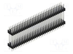 Connector: pin strips; pin header; male; PIN: 66; 1.27mm; THT; 2x33