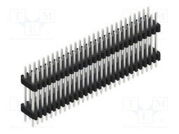 Connector: pin strips; pin header; male; PIN: 56; 1.27mm; THT; 2x28