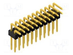 Connector: pin strips; pin header; male; PIN: 22; 2.54mm; THT; 2x11
