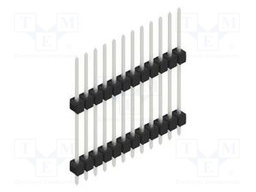 Connector: pin strips; pin header; male; PIN: 12; 2.54mm; THT; 1x12