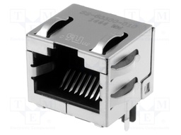 Socket; RJ45; PIN: 8; Cat: 6a; shielded; Layout: 8p8c; THT; on PCBs