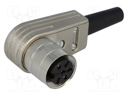 Connector: M16; female; for cable; IP40; plug; soldering; 300V; 5A