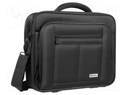 Laptop bag; black; polyamide; Usable dim: 375x50x305mm; 15.6"