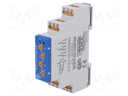 Timer; 1s÷100h; SPDT x3; 250VAC/6A; 12÷240VAC; 12÷240VDC; DIN; IP20