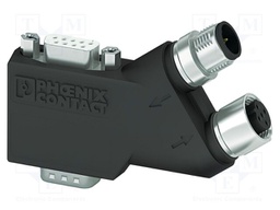 D-Sub; PIN: 9; Profibus,with interface PG; angled 55°