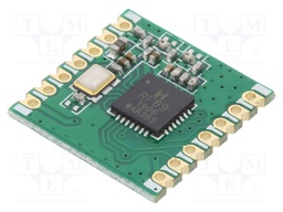 Module: RF; FM transceiver; FSK; 868MHz; SPI; -120dBm; 1.8÷3.6VDC