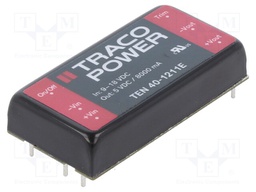 Converter: DC/DC; 40W; Uin: 9÷18V; 5VDC; Iout: 8000mA; 2"x1"; 34g