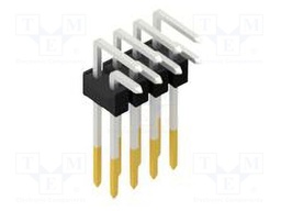 Connector: pin strips; pin header; male; PIN: 8; 2.54mm; THT; 2x4