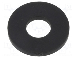 Washer; round; M3; D=8mm; h=800um; Colour: black