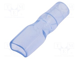 Terminals cover; 6.5mm; Ø: 4mm; straight; L: 24mm; Mat: PVC