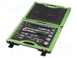 Socket-set; 6-angles,socket spanner; Chrom-vanadium steel