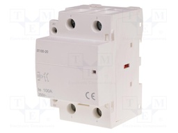 Contactor: 2-pole installation; 100A; 230VAC; NO x2; IP20