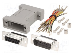 Transition: adapter; D-Sub 15pin male,D-Sub 15pin female