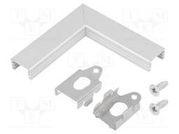 Connector 90°; natural; aluminium; Application: SLIM8