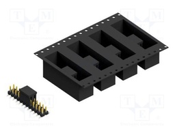 Connector: pin strips; pin header; male; PIN: 24; 2.54mm; SMT; 2x12
