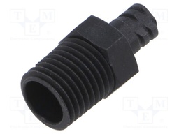 Adapter; black; Luer Lock; for dispensers; Thread: NPT 1/4"