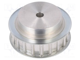 Belt pulley; AT10; W: 16mm; whell width: 31mm; Ø: 74.55mm; aluminium