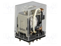 Relay: electromagnetic; DPDT; Ucoil: 24VDC; 10A/110VAC; 10A/24VDC