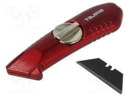 Knife; carton,plastic,universal; 120mm; V-REX; red