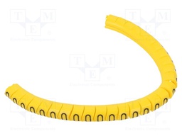 Markers for cables and wires; Label symbol: O; 2.5÷5mm; PVC; PA