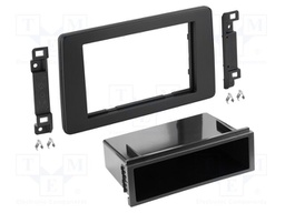 Radio frame; Renault; 2 DIN; black