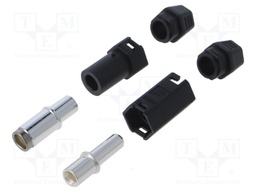 Connector: DC supply; plug; QS; male + female; PIN: 1; for cable