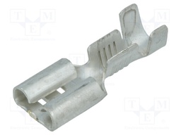 Terminal: flat; 6.3mm; 0.8mm; female; 1÷2.5mm2; crimped; straight
