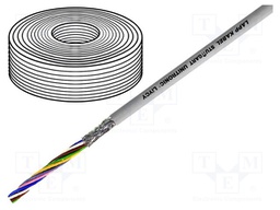 Wire; UNITRONIC® LiYCY; 30x0,5mm2; tinned copper braid; PVC; grey