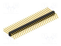 Connector: pin strips; pin header; male; PIN: 54; 2.54mm; SMT; 2x27