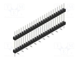 Connector: pin strips; pin header; male; PIN: 24; 2.54mm; SMT; 1x24