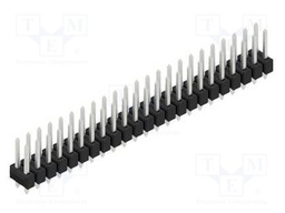 Connector: pin strips; pin header; male; PIN: 46; 2.54mm; THT; 2x23